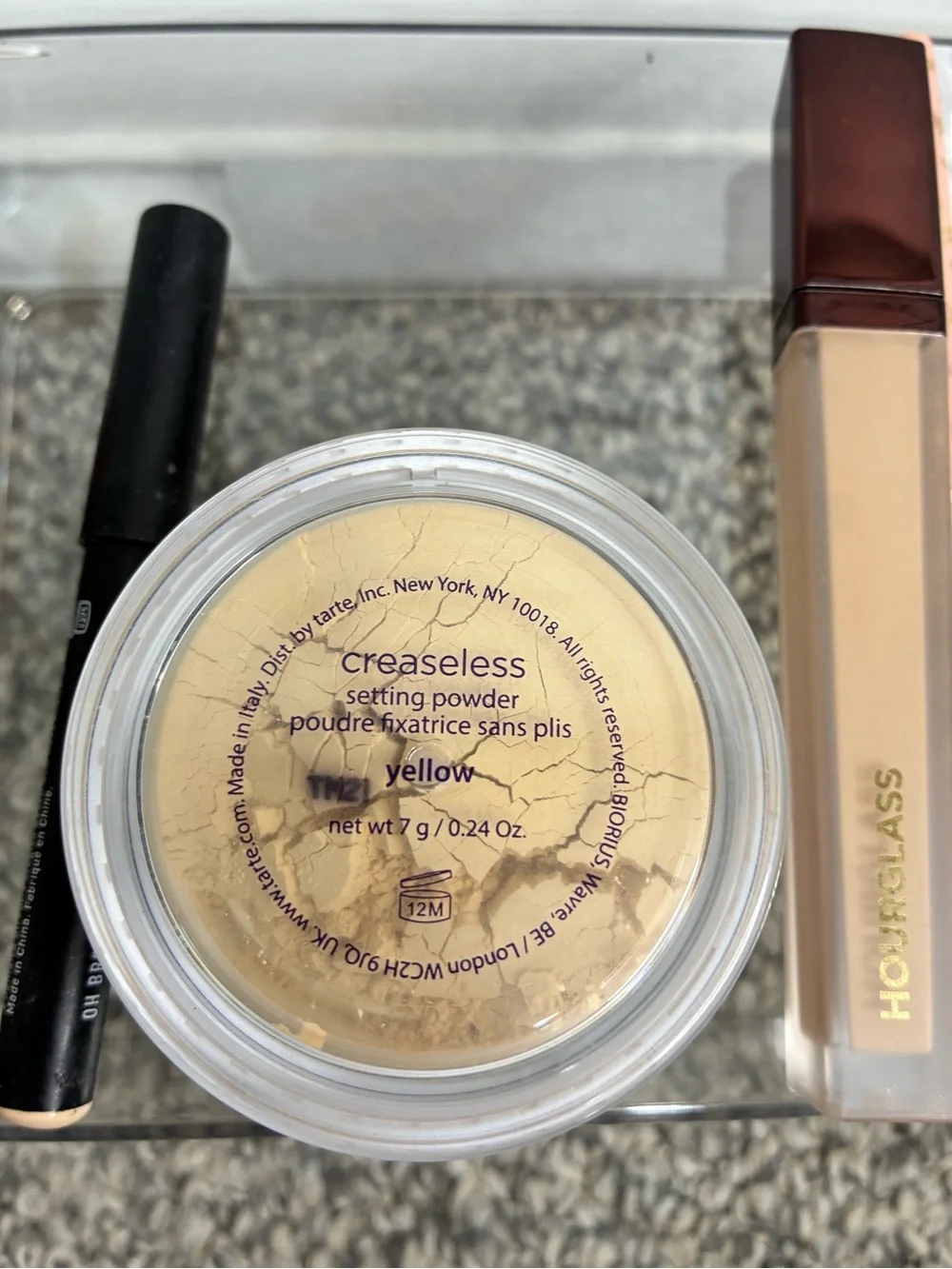Tarte Radiant Face powder & fake awake hourglass concealer Sepia